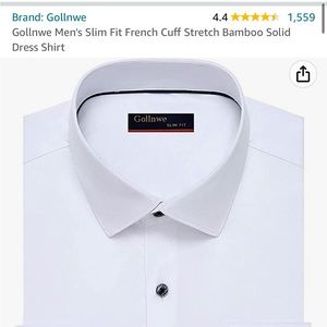 GOLLNWE Men’s Slim Fit Dress Shirt